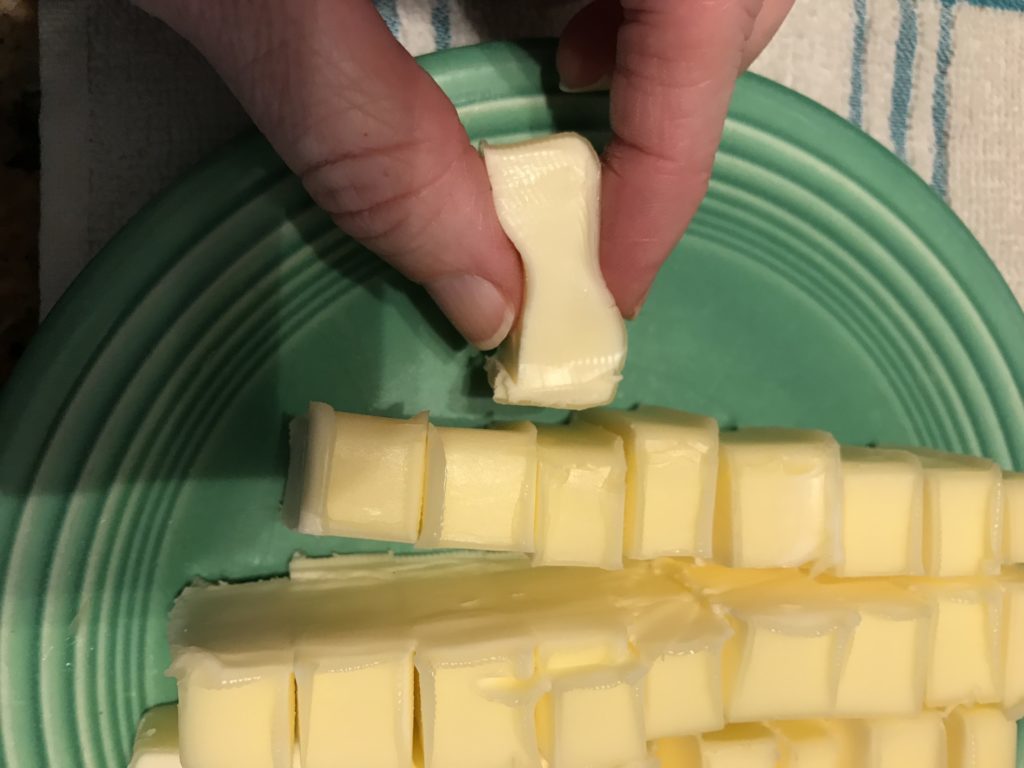 softened or room-temperature butter