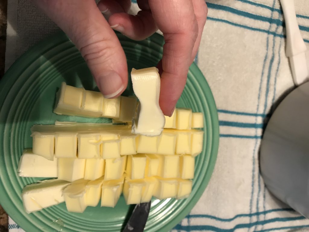 softened or room-temperature butter