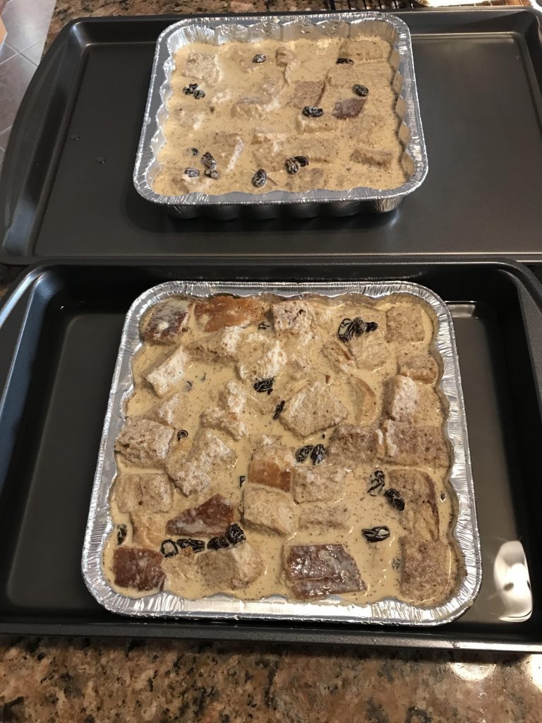 delicious British bread pudding