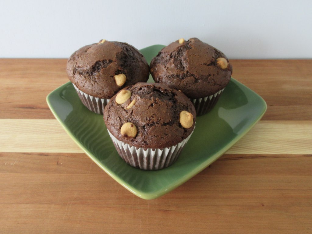 Chocolate Peanut Butter Chip Muffins