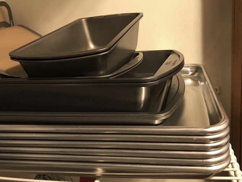 Lower the heat when baking with dark-colored pans