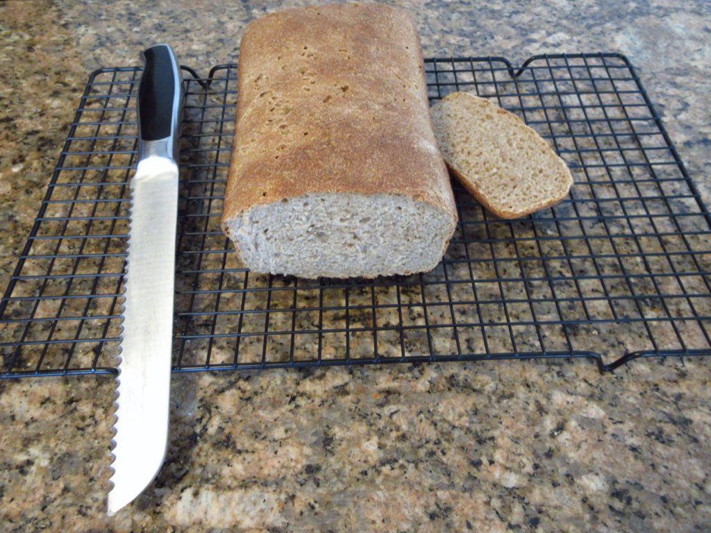 no-knead whole wheat