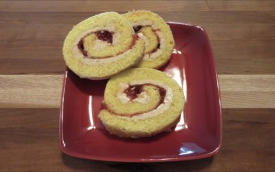 Peanut Butter and Jelly Swiss Roll Recipe