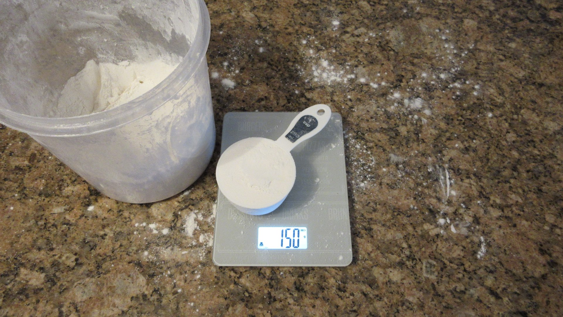cup of flour weigh